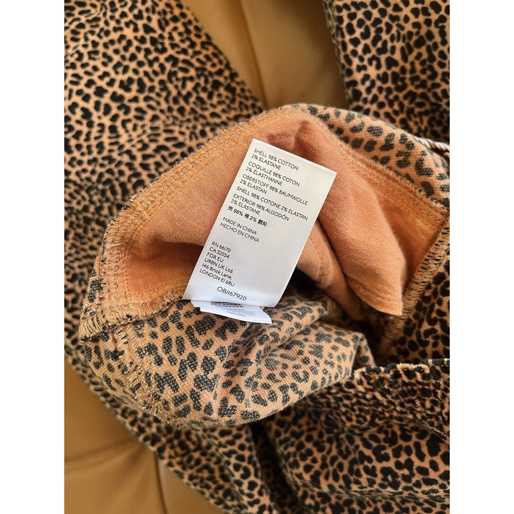 Anthropologie Kalea Cheetah Animal Print High Rise Trouser Pants Size Small - Picture 8 of 8
